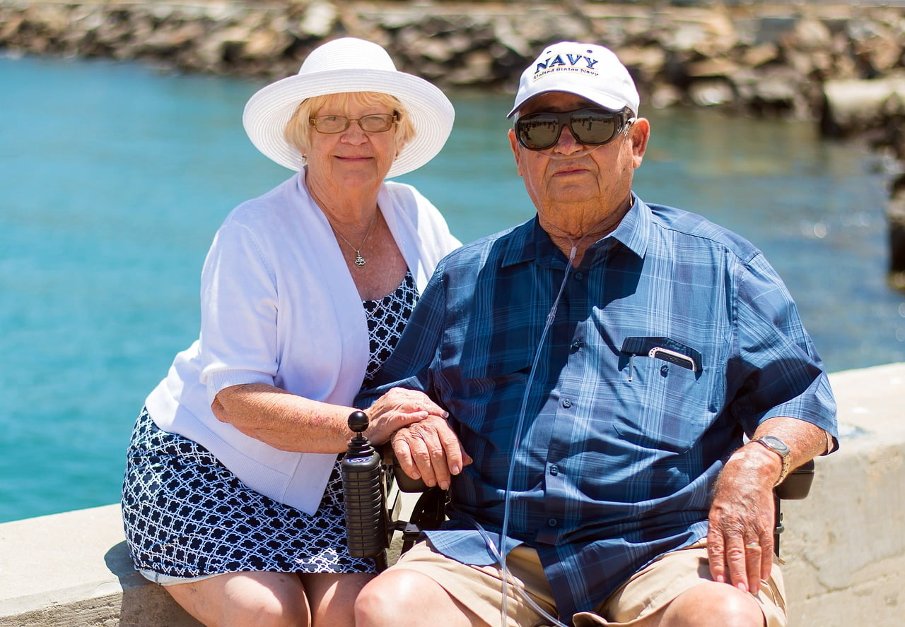 Coastal Haven Assisted Living couple outside