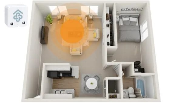 Blueprint layout of house